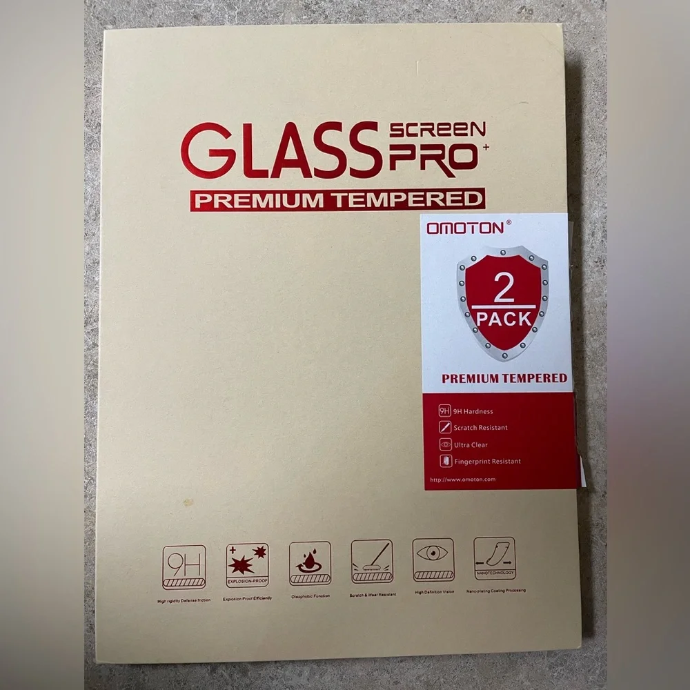 Premium Tempered Glass Screen Protector 2-Pack - White
